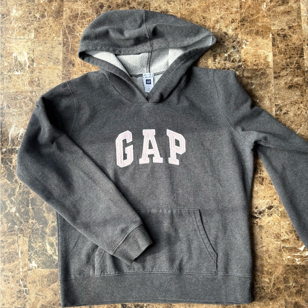 Gap Stretch Pullover Hoodie with Pink and White Junior Women's Size Medium